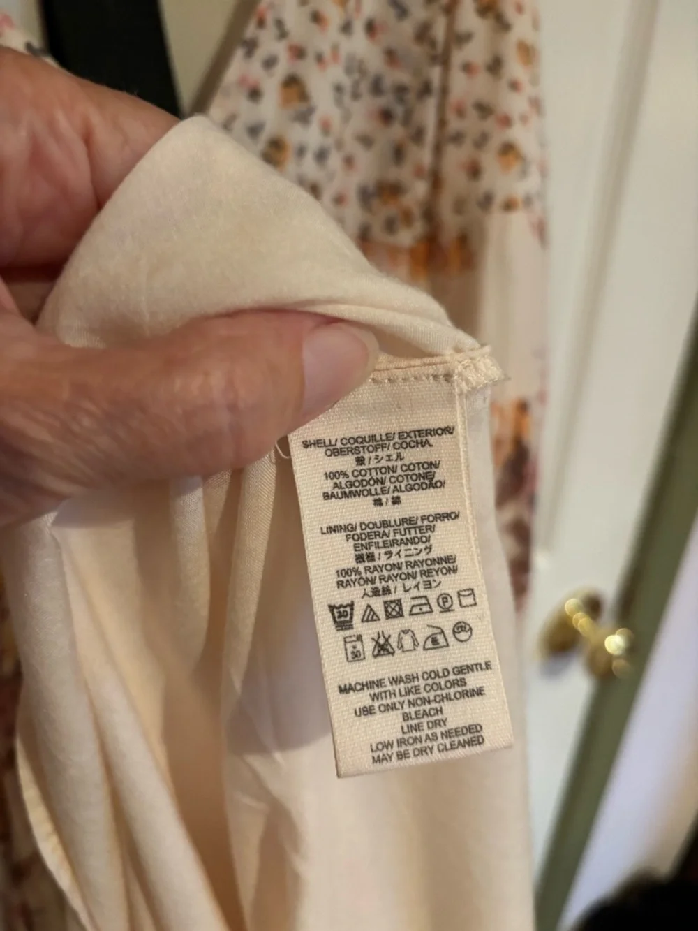 Free People Cream Maxi Dress with Orange, Brown and Yellow Floral Print - Picture 10 of 16